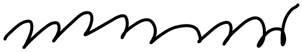 handwritten scribble underline